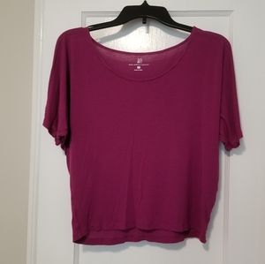 New York & Company Purple Crop Top